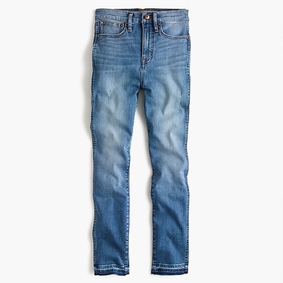 J.Crew Point Sur hightower straight jean with let-down hems, size 27